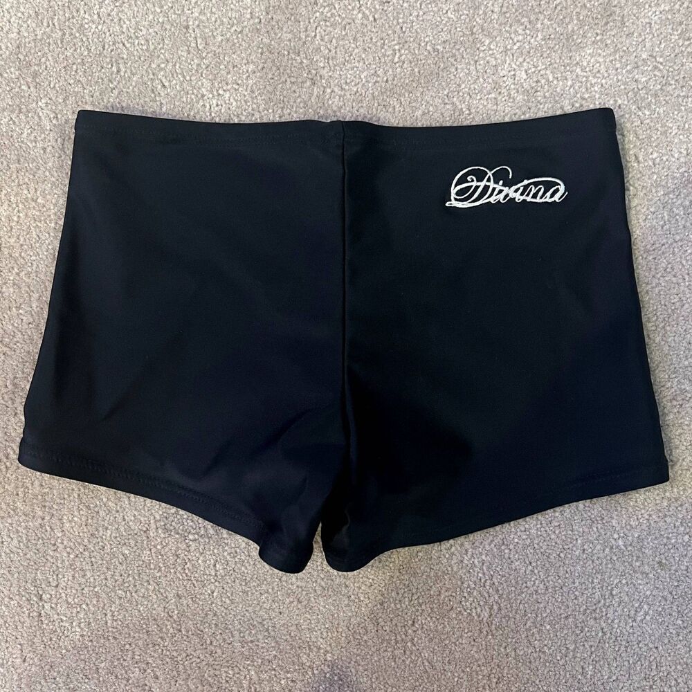 Divina Dancewear Black Dance Shorts Size XS
